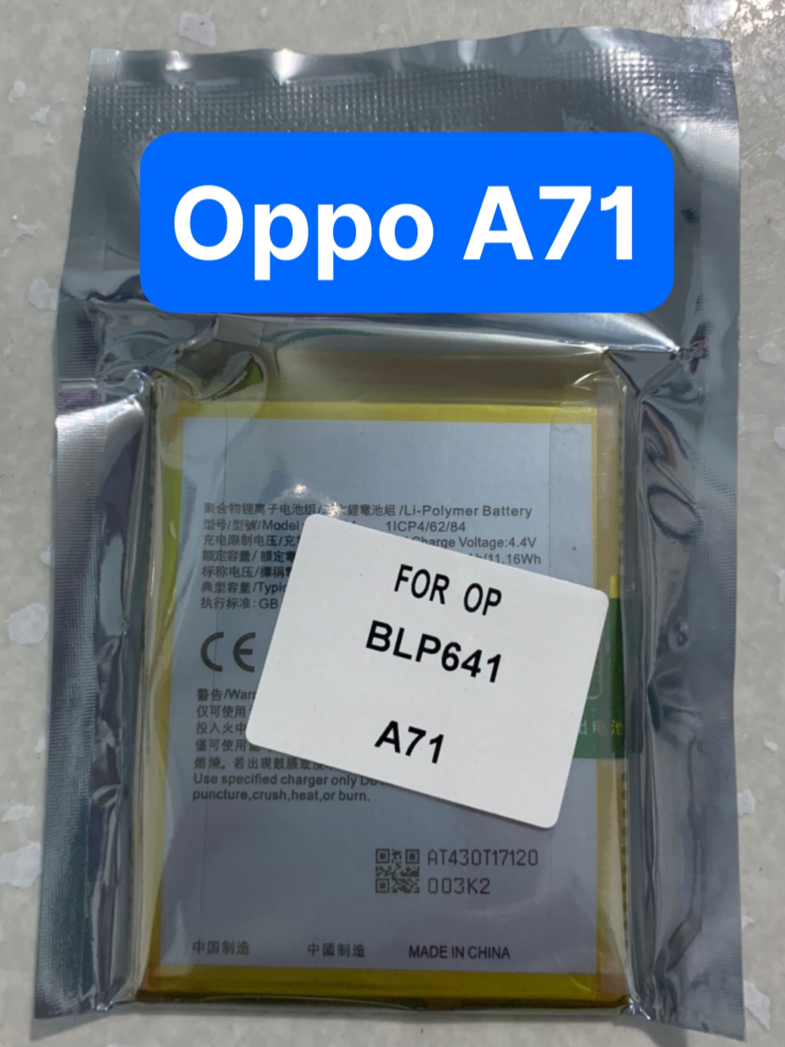 pin opp'o A71 / BLP641 / Pin Zin Máy