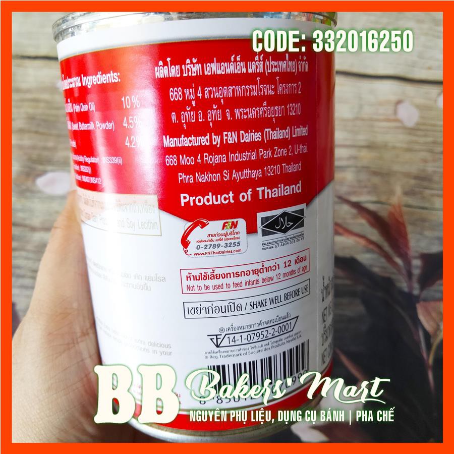 Sữa nước béo 3 bông Carnation Thái Lan - Lon 385gr