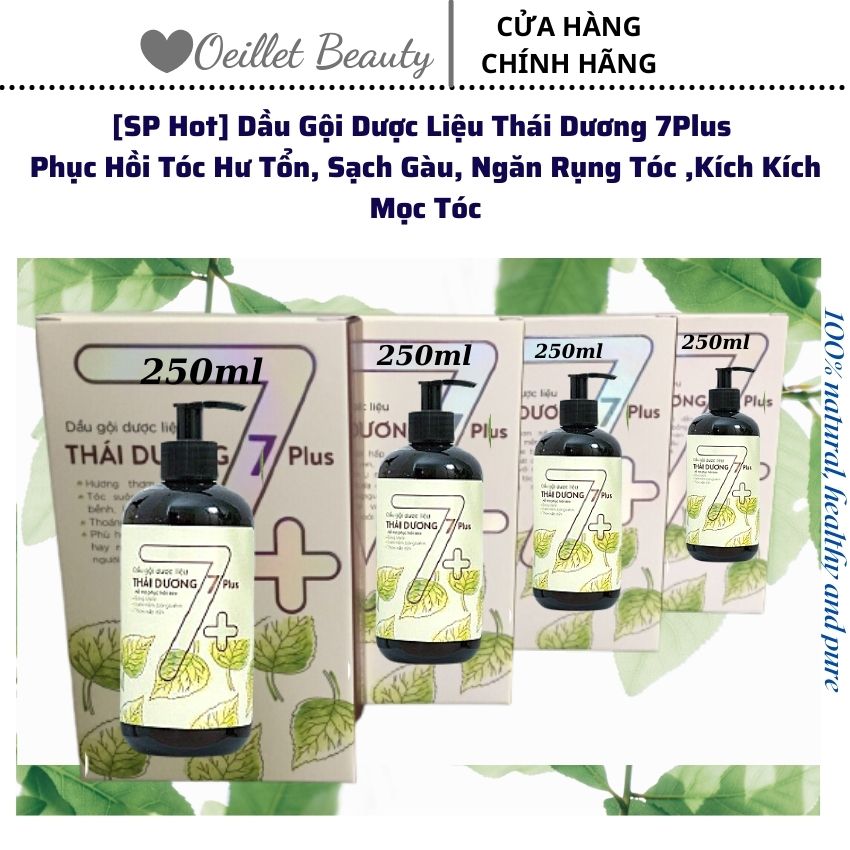[SP Hot] Dầu Gội Dược Liệu Thái Dương 7 Plus Phục Hồi Tóc Hư Tổn, Sạch Gàu, Ngăn Rụng Tóc, Kích Thích Mọc Tóc - Oeillet Beauty Shop