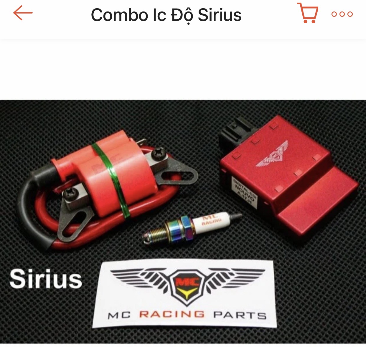 Combo IC mbs bugi sirius MC racing