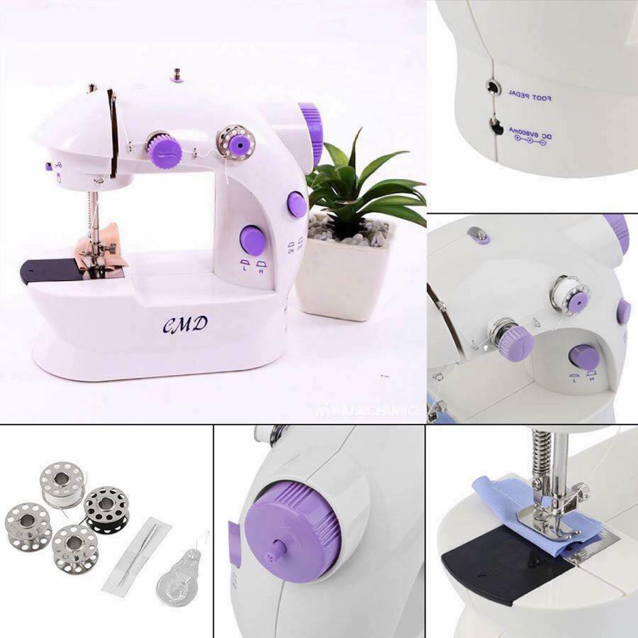 Máy khâu CMD mini có đèn led và cắt chỉ