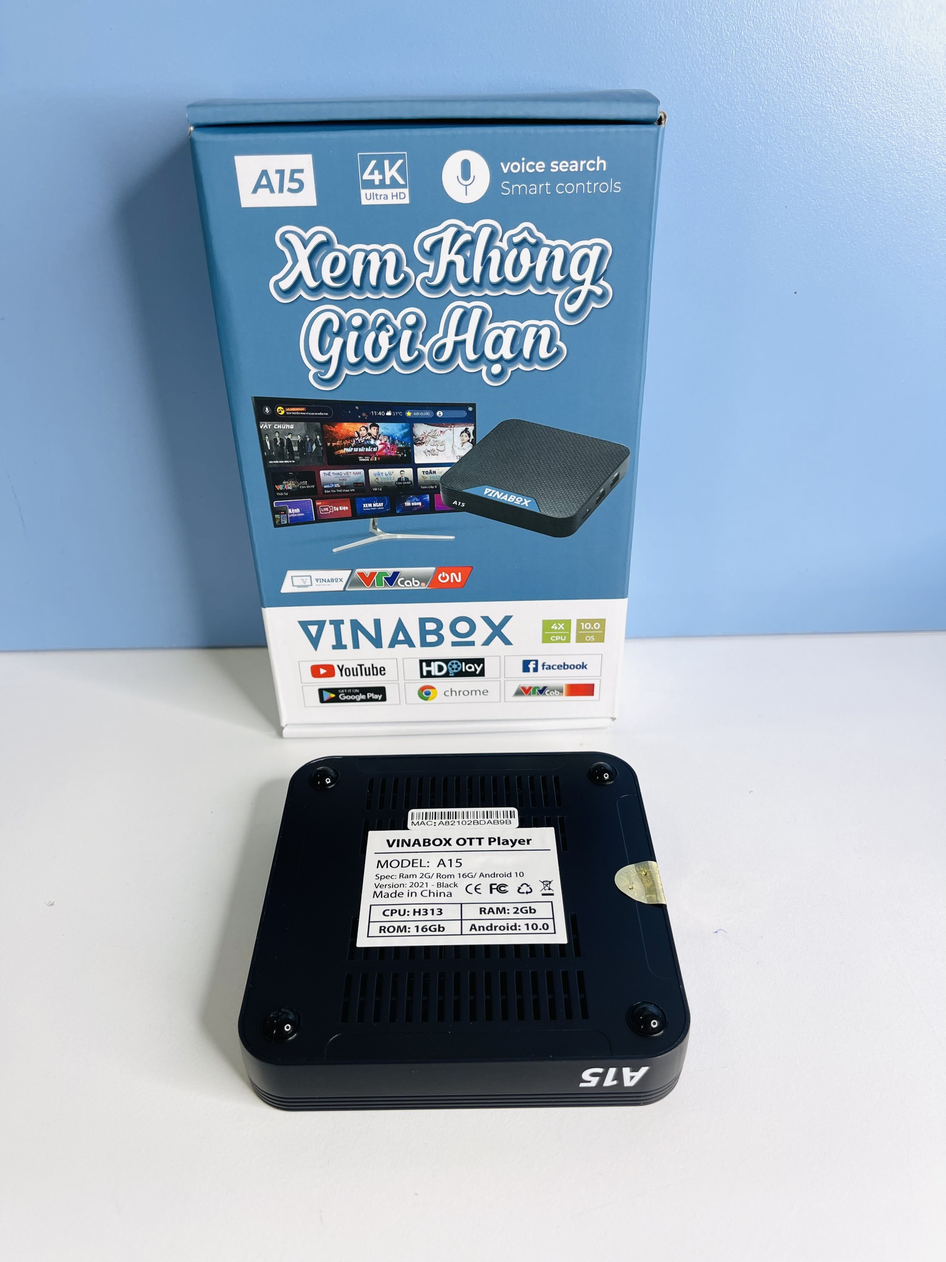 Box Vinabox A15 Đen, Android 10.0 (RAM 2GB) -SP001851