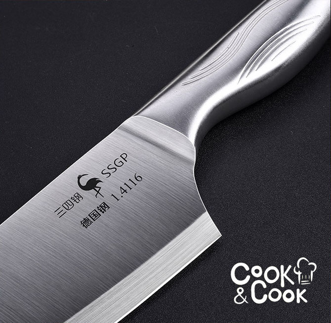 Dao cắt thái inox  cao cấp - 31cm ( lưỡi: 16.5cm) , 136g
