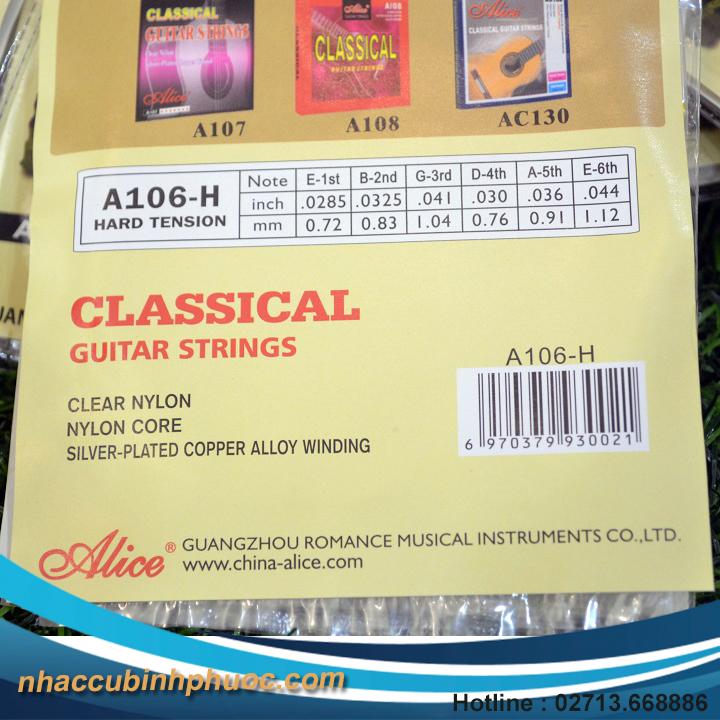 Dây đàn Guitar Nilong Classic A106