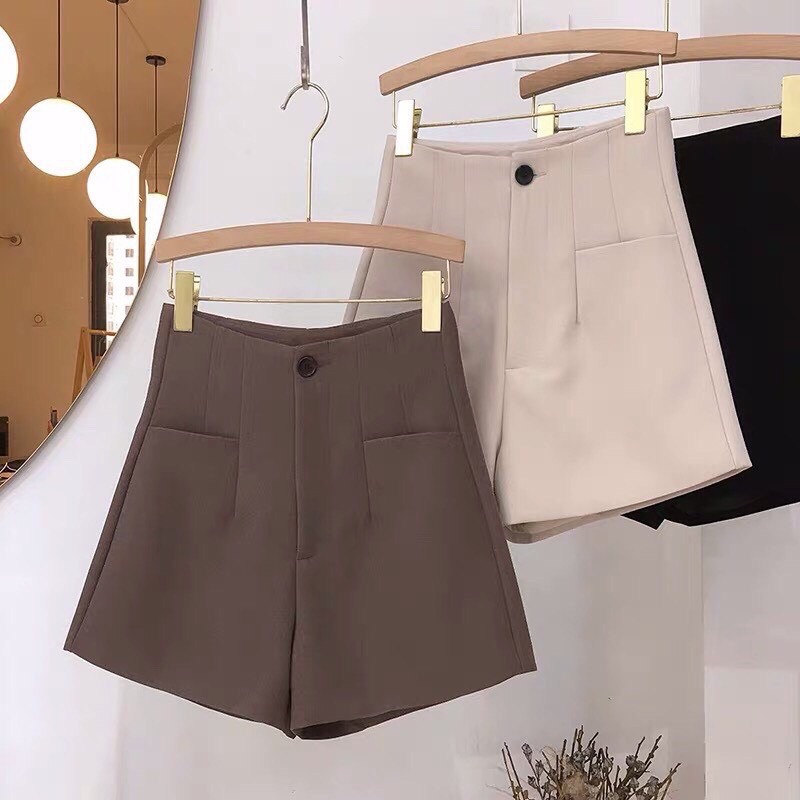 Quần short nữ cạp liền cúc gài siêu Hot