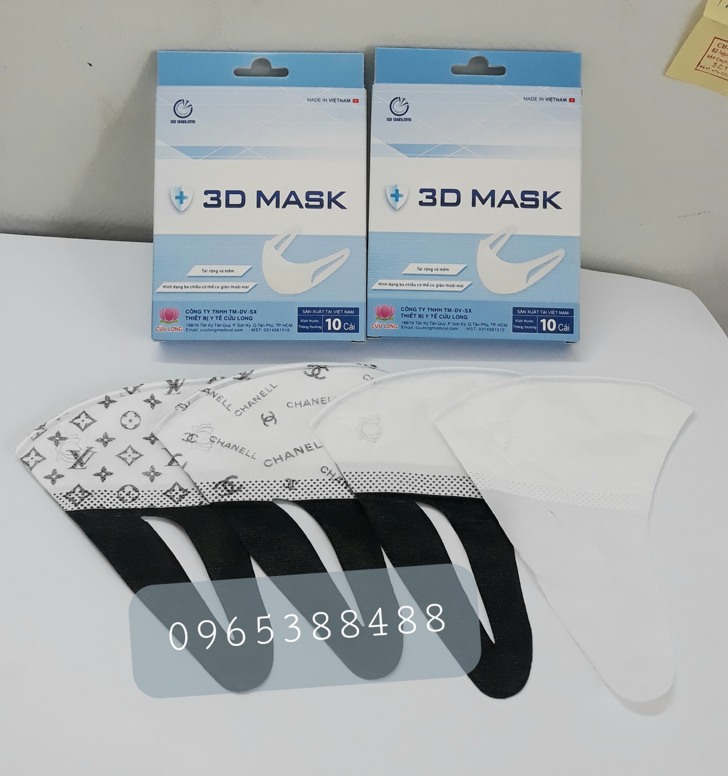 Khẩu trang 3D Hàng Cty Cửu Long Set 10 cái