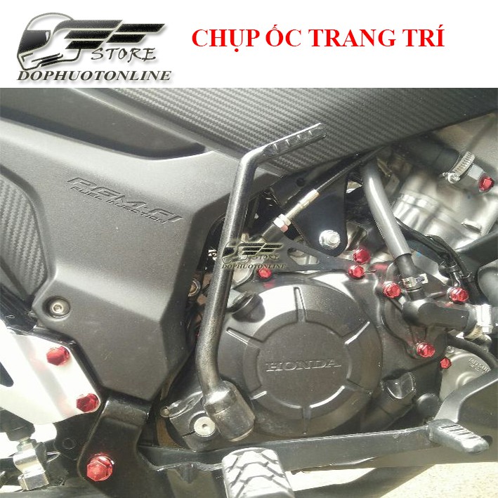 Chụp Ốc Trang Trí Xe Máy Nhựa Abs <Dpol>