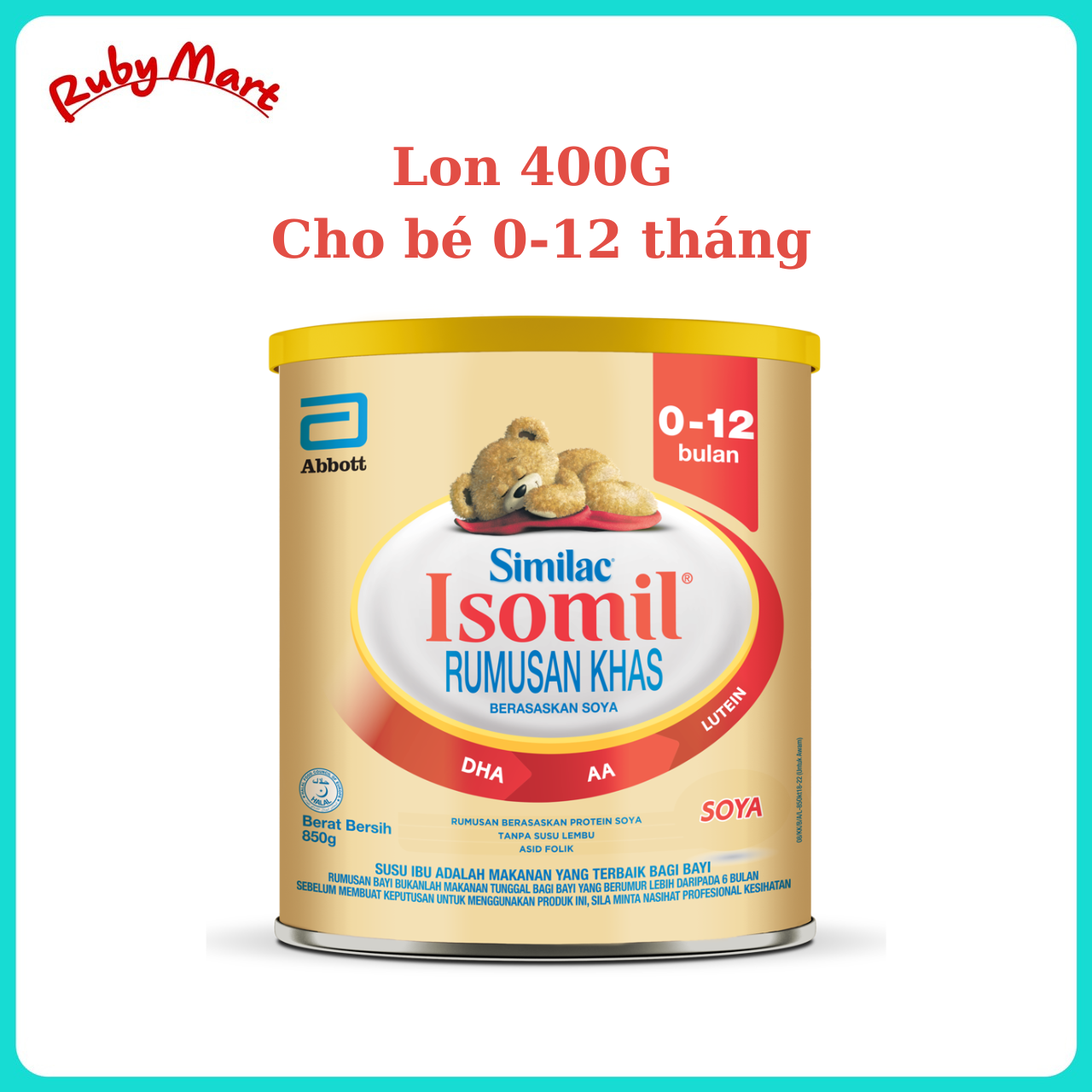 SỮA CÔNG THỨC SIMILAC ISOMIL VÀ ISOMIL PLUS 400G - ĐẠM ĐẬU NÀNH