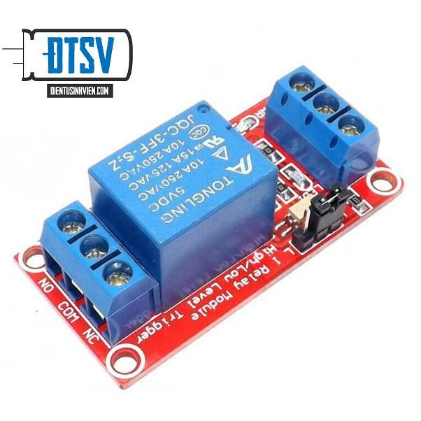 Module Relay 5VDC 1Kênh High - Low - Linh Kiện Điện Tử SV