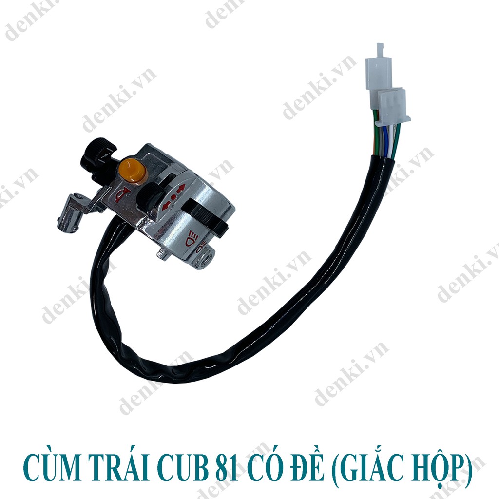 Bộ cùm dành cho xe Cub 81 Trung Quốc (Có đề - Giắc hộp)