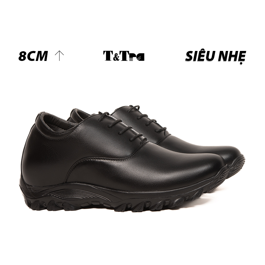 Men's t & tra t120 black high heels shoes 8cm