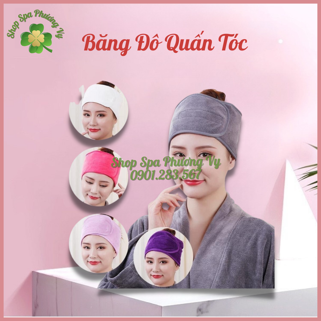 Băng đô quấn tóc cho spa
