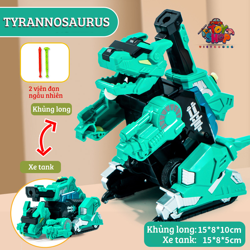 Xe đồ chơi khủng long biến hình