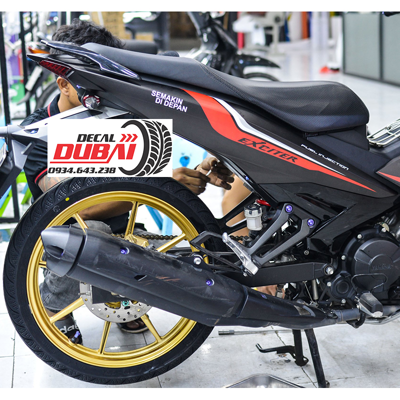 Tem Trùm Exciter 150 Đen Nhám LTD Mới