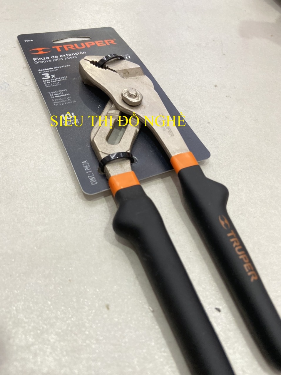Kềm mỏ quạ 5 lỗ 200mm cán dày Truper - 17350