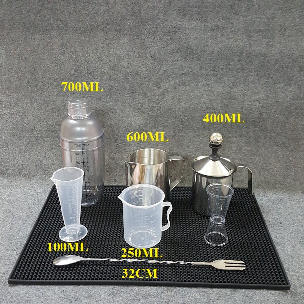[HCM]Combo 8 dụng cụ pha chế cà phê, sinh tố, barista