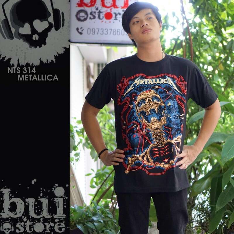 METALLICA đủ size S, M, L, XL, XXL Áo Rock band tee rock phông [Mã BUIS45K giảm 45k] LUCK