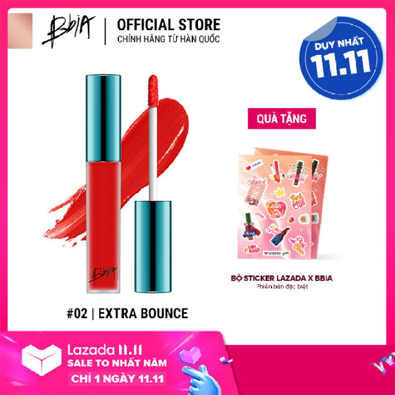 Son kem lì Bbia Last Velvet Lip Tint Version 1 (có chọn màu)