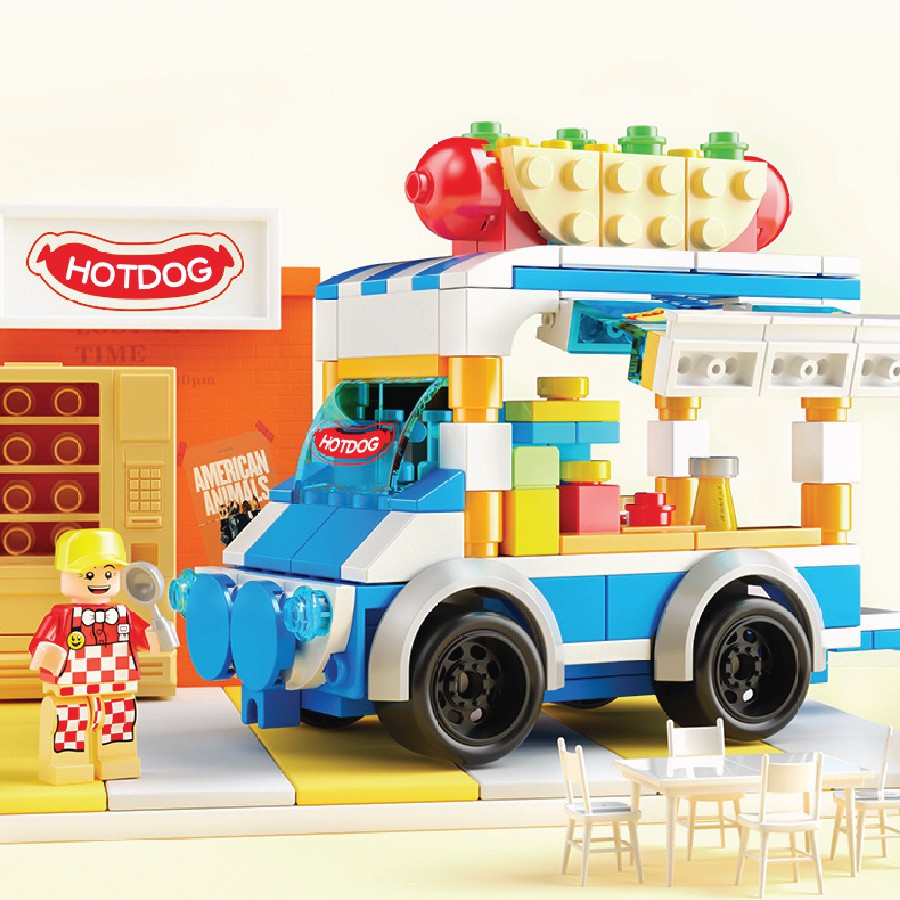 Đồ Chơi Lego - Lego Xe Đồ Ăn - Xe Lego