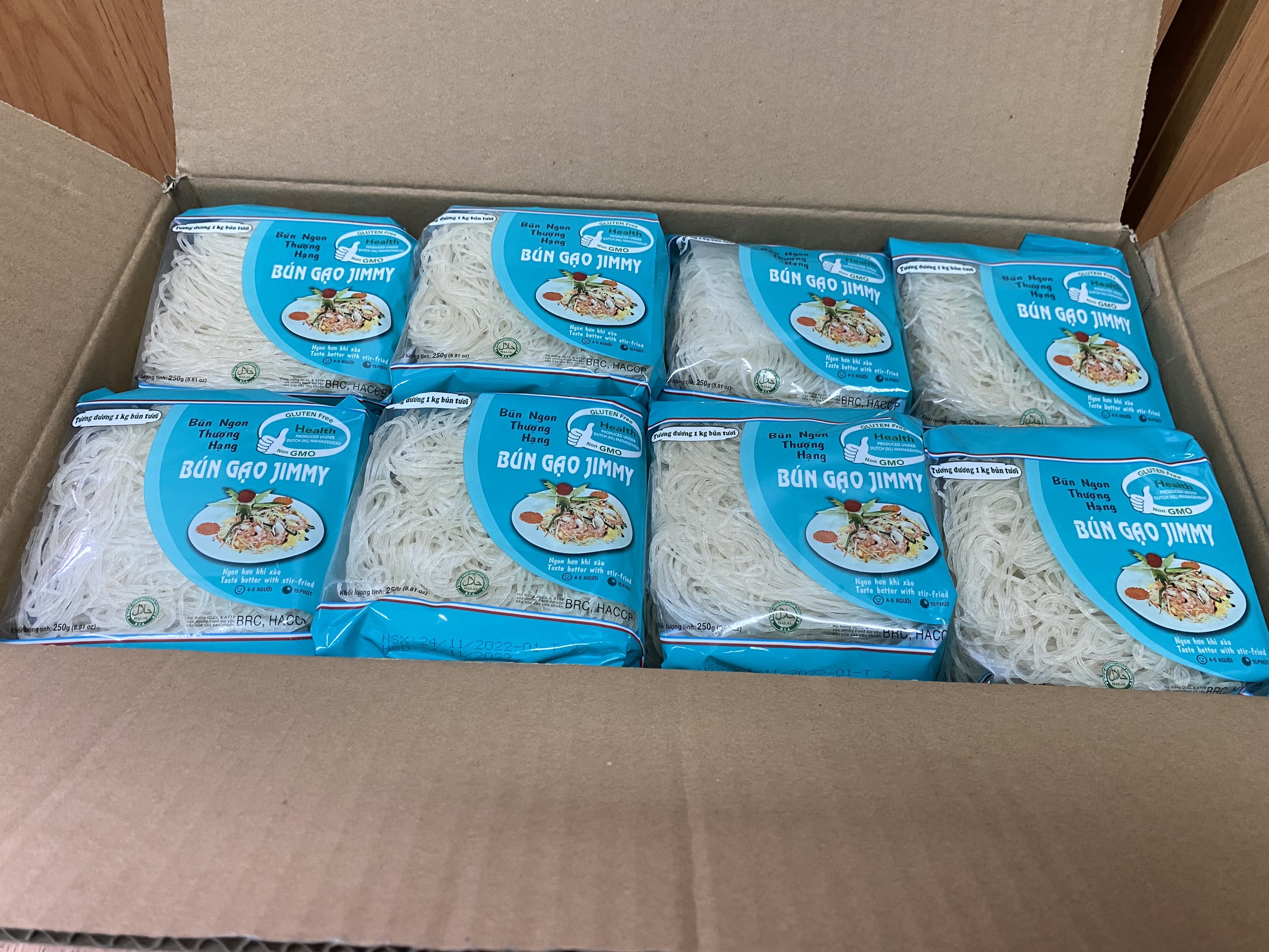 Thùng bún gạo Jimmy 250g 16 gói