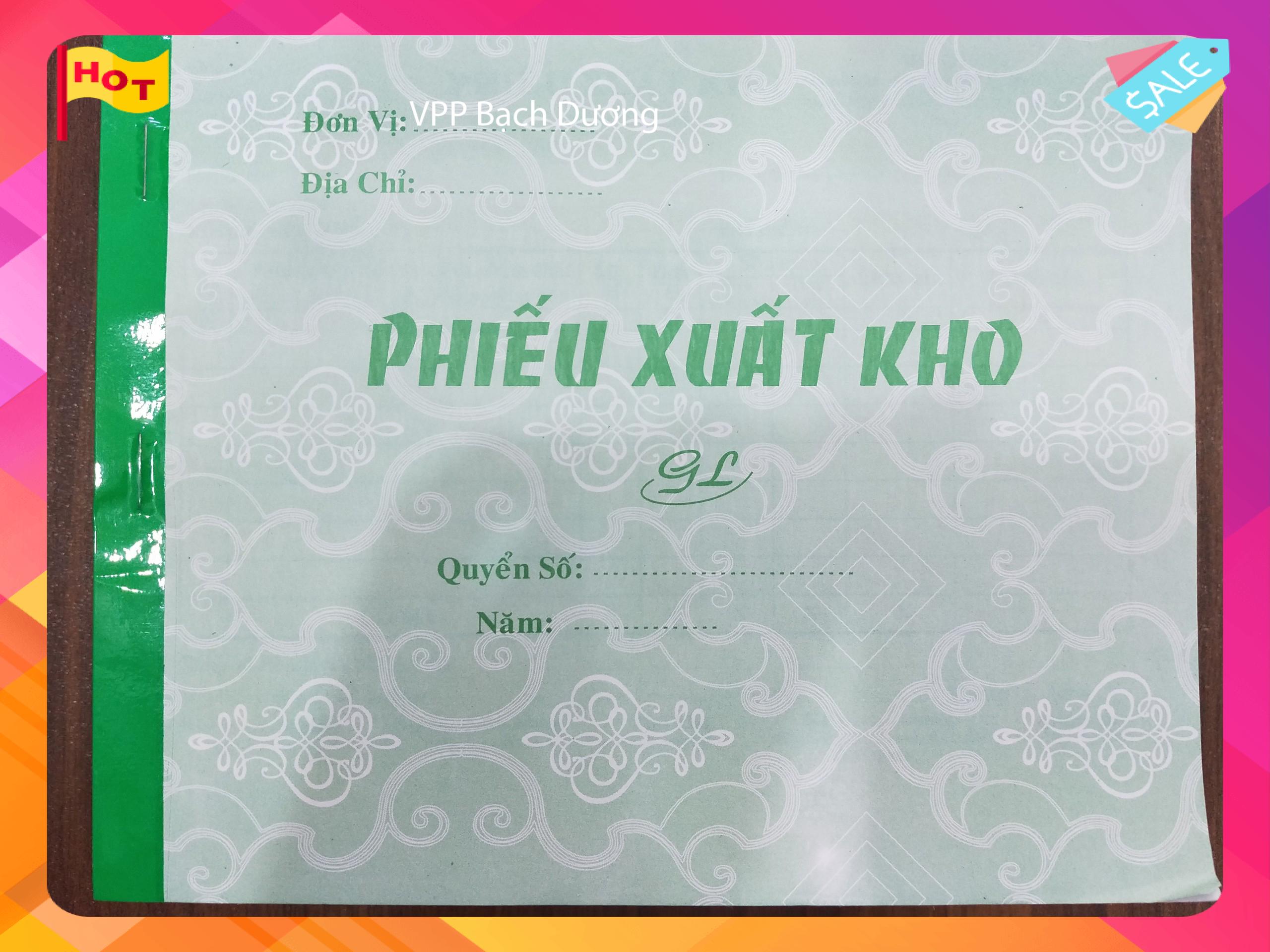 Phiếu Xuất Kho 2 liên cỡ A5 (16cm x 20cm)- Cuốn/100 tờ