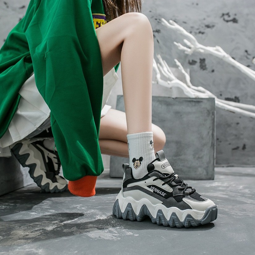 (VIDEO) Giày nữ Giày thể thao nữ Sneaker đế sóng Vanessa giá rẻ