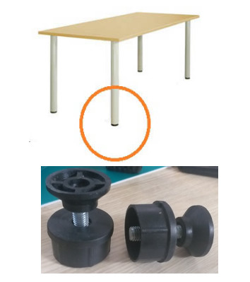 Chân tăng chỉnh chân sắt tròn phi 40