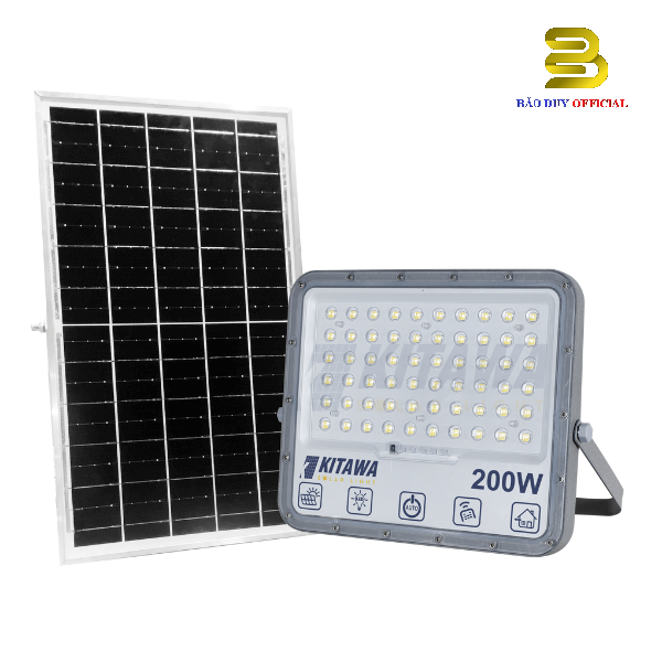 Đèn pha năng lượng mặt trời 200W Kitawa DP15.200