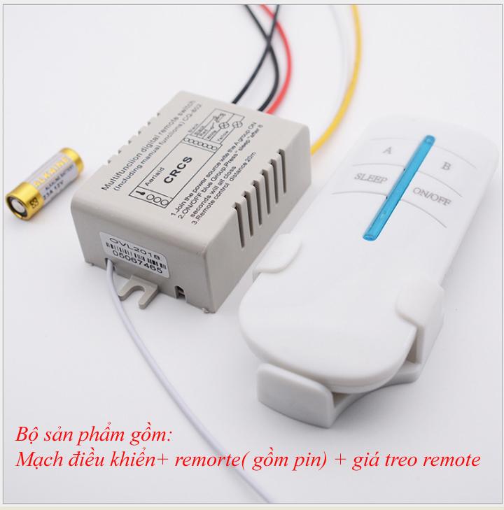 Công tắc điều khiển từ xa bằng sóng Radio (RF) 2 cổng công tắc điều khiển tự động điều khiển từ xa
