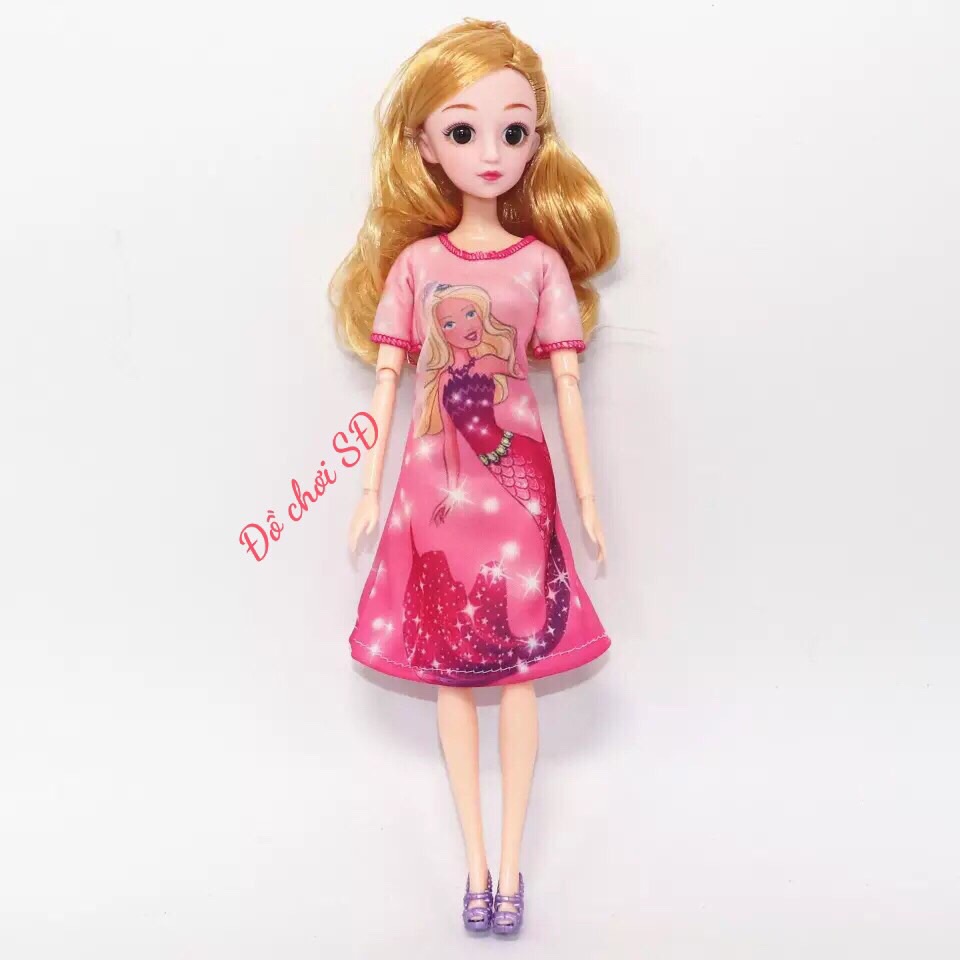 Quần áo búp bê - đầm hình hồng