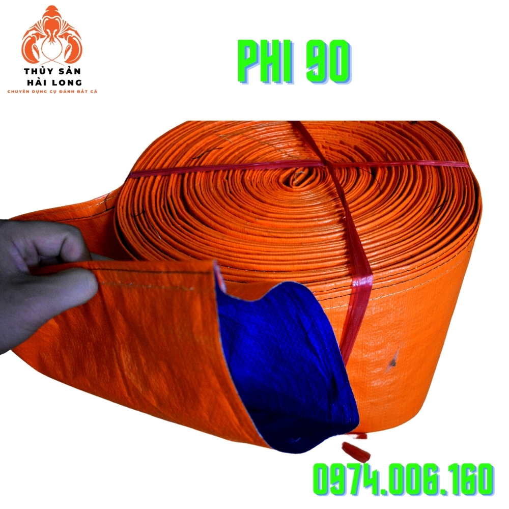 ỐNG BẠT BƠM NƯỚC Phi 76, phi 90 - bạt tú phương chứa nước chất lượng cao