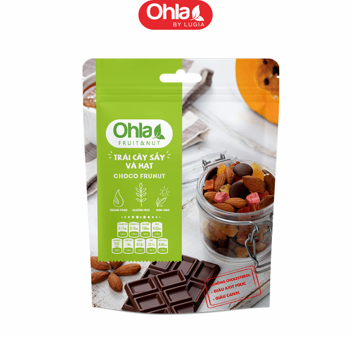 Trái Cây sấy & Hạt Choco Frunut - 100g