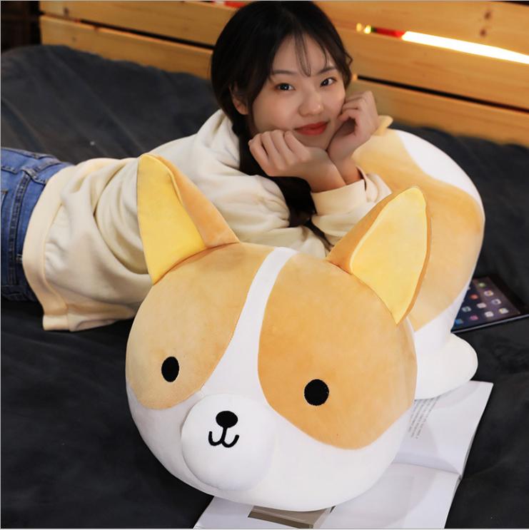 [HCM]Gấu Bông Chó Corgi Nằm Mông To Dễ Thương 2 Size