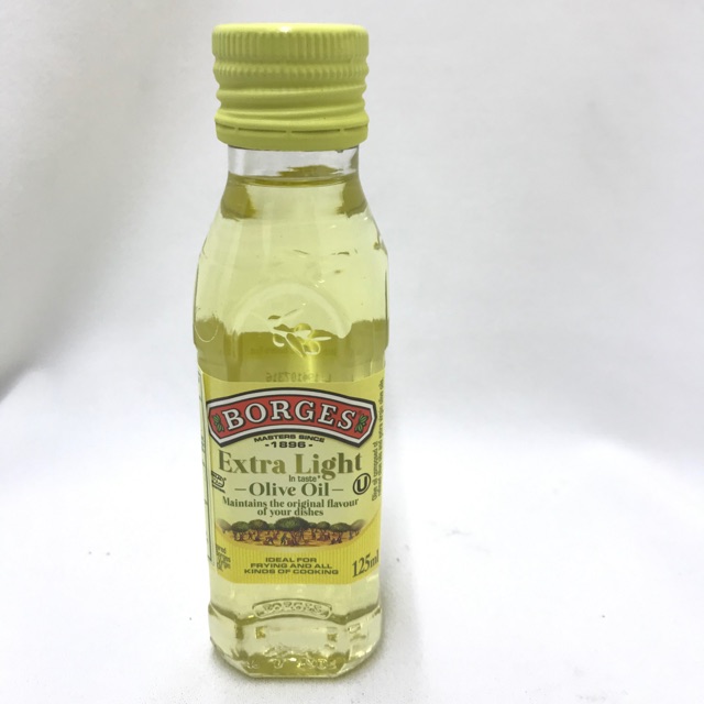 Dầu oliu extra không mùi nhãn hiệu borges 125ml