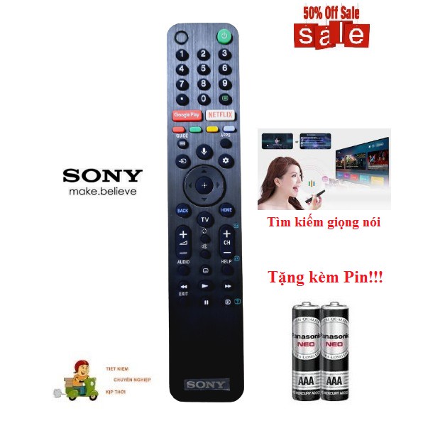 Remote Điều khiển tivi Sony giọng nói chính hãng. Bảo hành 24 tháng
