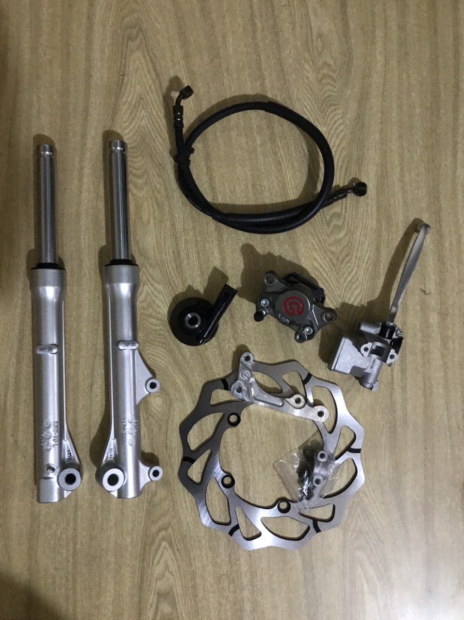 COMBO PHUỘC ZIN HEO BREMBO KIỂU ĐĨA THẮNG WAVE 110