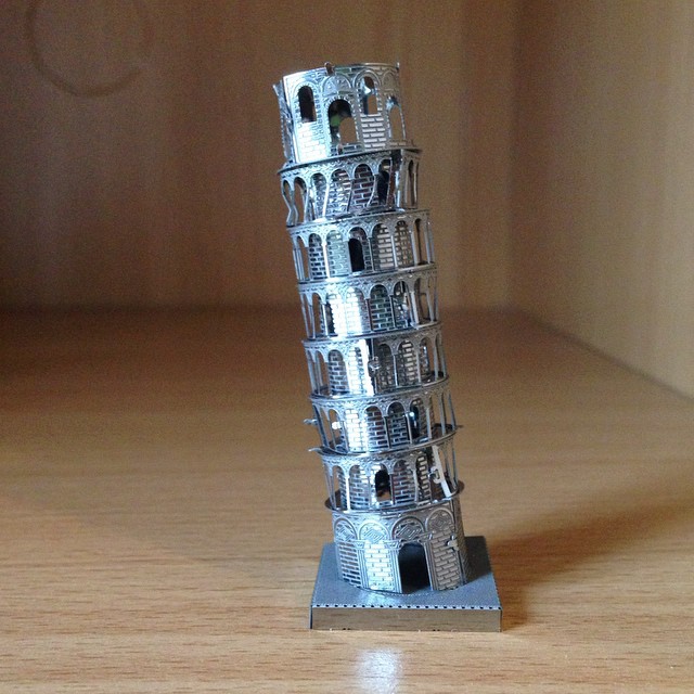Mô Hình 3D Kim Loại Lắp Ráp Tháp Nghiêng Pisa [Chưa Lắp]
