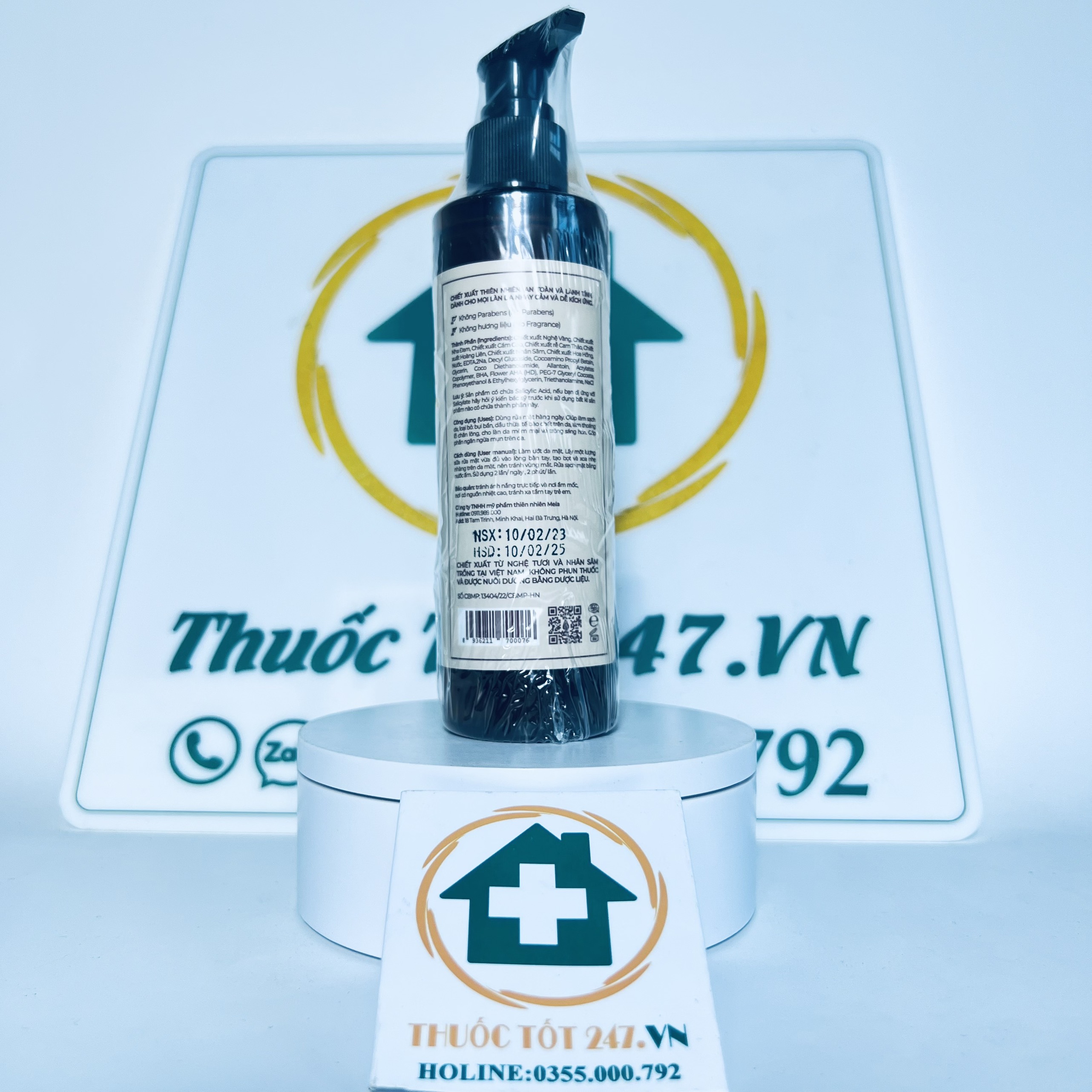 Sữa Rửa Mặt Nghệ MELA - Nhân Sâm MELA 200ml