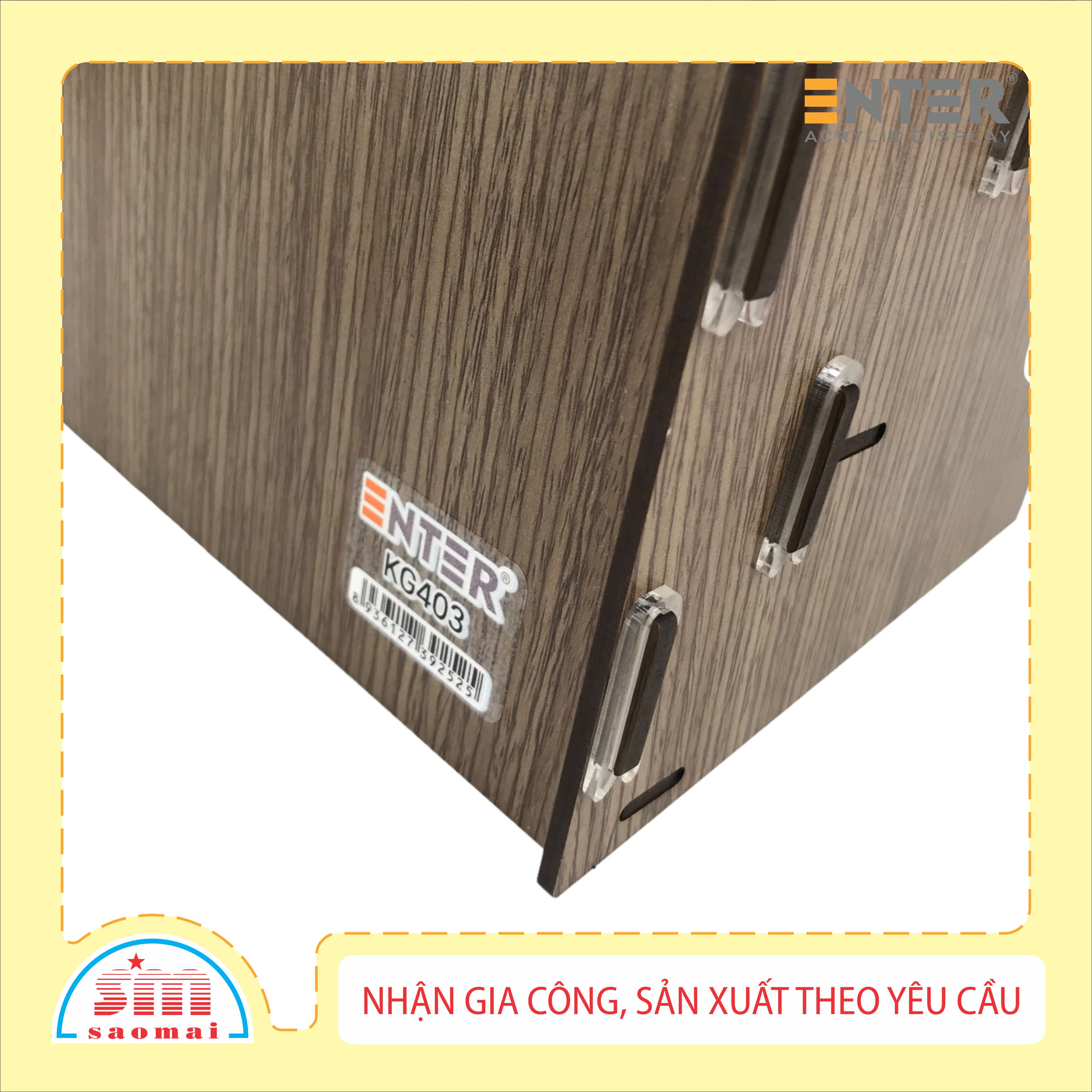 Kệ gỗ 3 ngăn Enter KG403 A4 lắp ráp