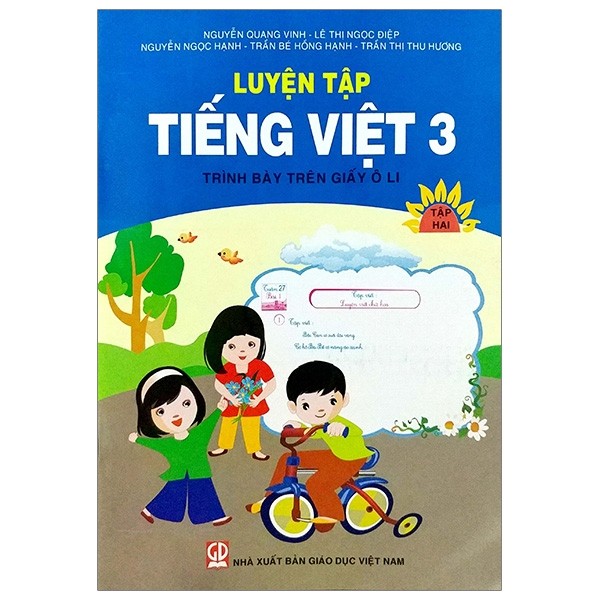 Sách - luyện tập tiếng việt 3 - tập 2 - trình bày trên giấy ô li