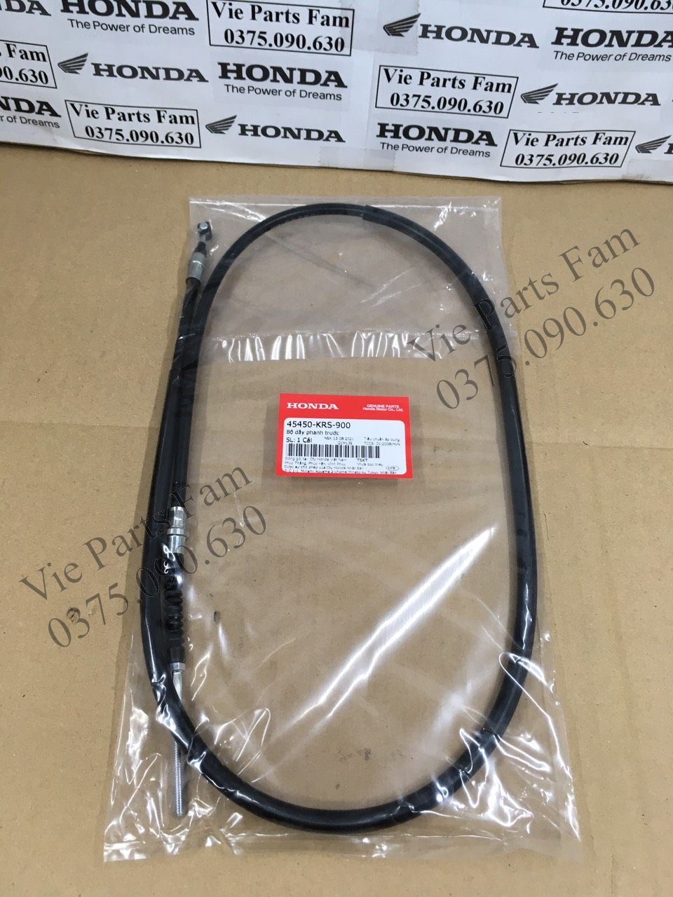 Bộ dây phanh trước wave anpha dream rsx future (din honda 100%)