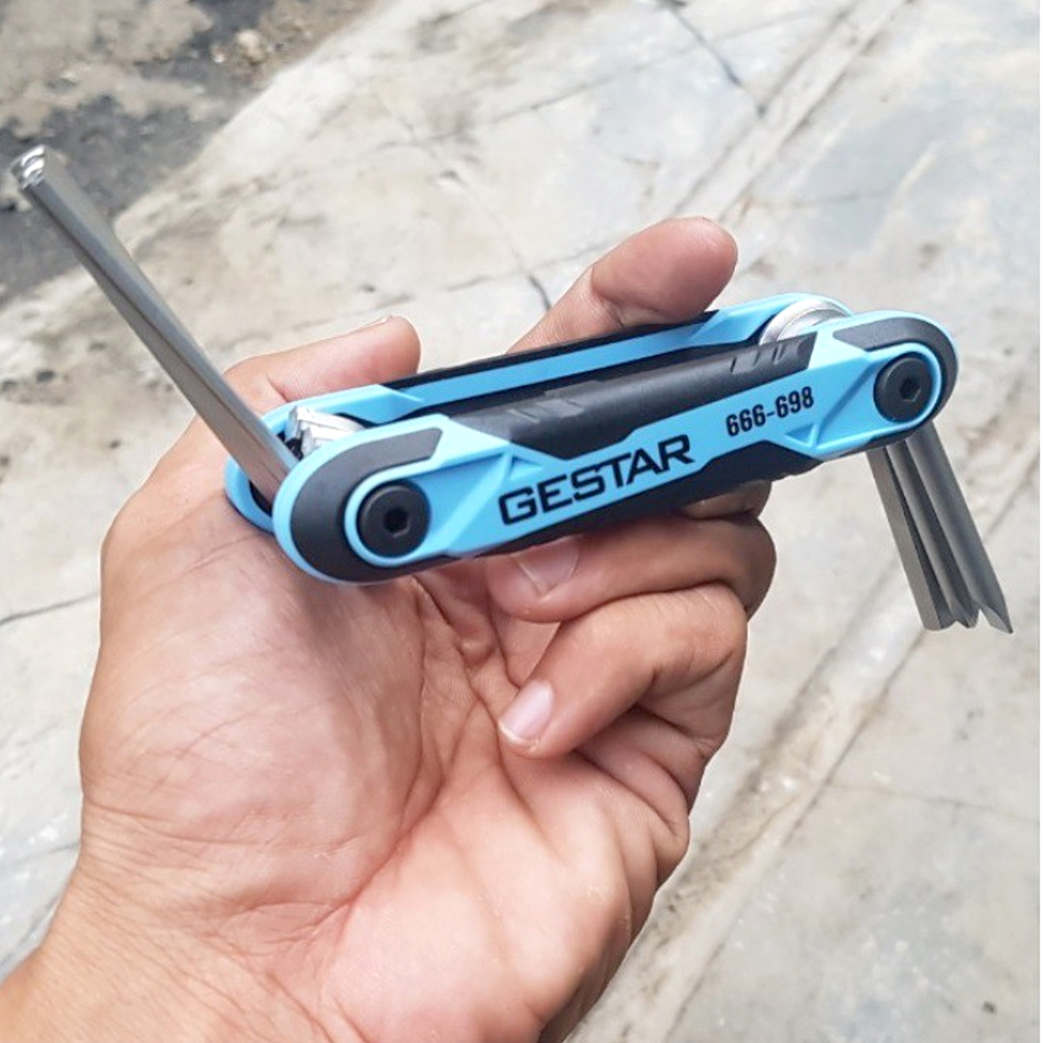 Bộ lục giác gấp 8PCS đa năng GESTAR 666-698