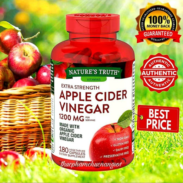 Giấm táo Apple Cider Vinegar giảm cân Detox đẹp da , cam kết hàng đúng mô tả, chất lượng đảm bảo an toàn đến sức khỏe người sử dụng cao cấp
