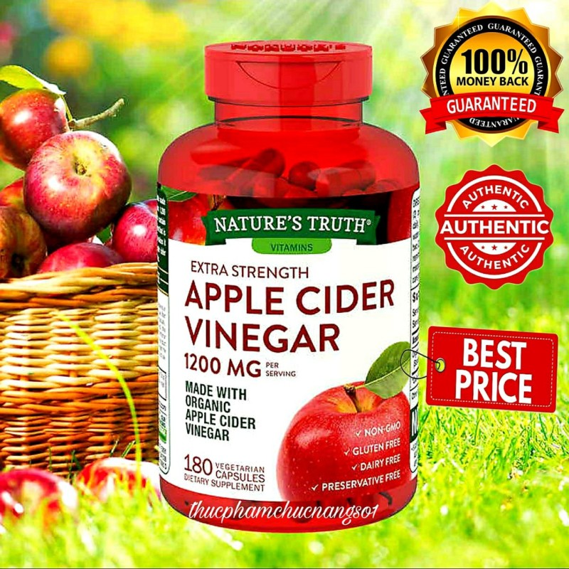 Giấm táo Apple Cider Vinegar giảm cân Detox đẹp da , cam kết hàng đúng mô tả, chất lượng đảm bảo an toàn đến sức khỏe người sử dụng