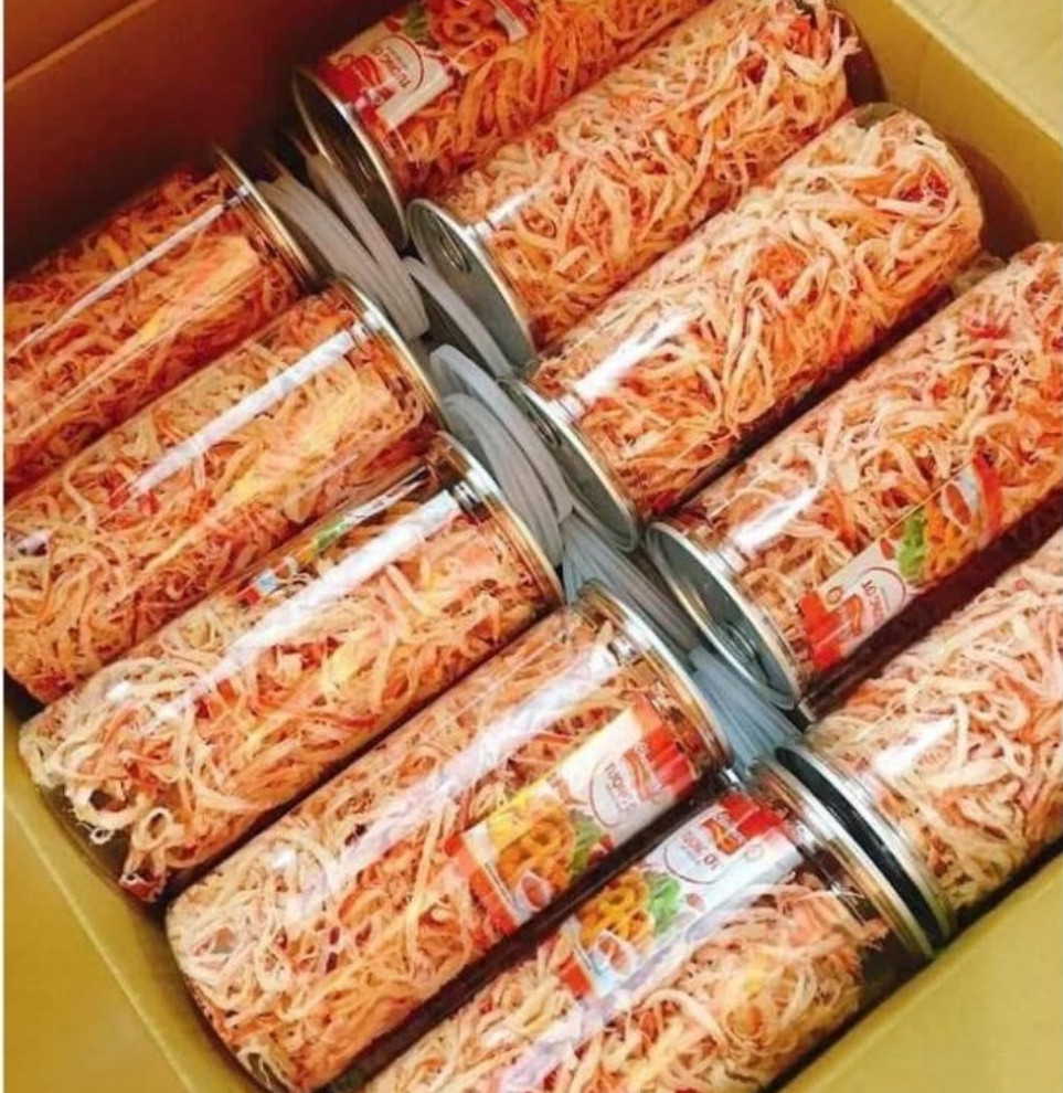 [HCM]Khô mực xé hấp nước cốt dừa 250g