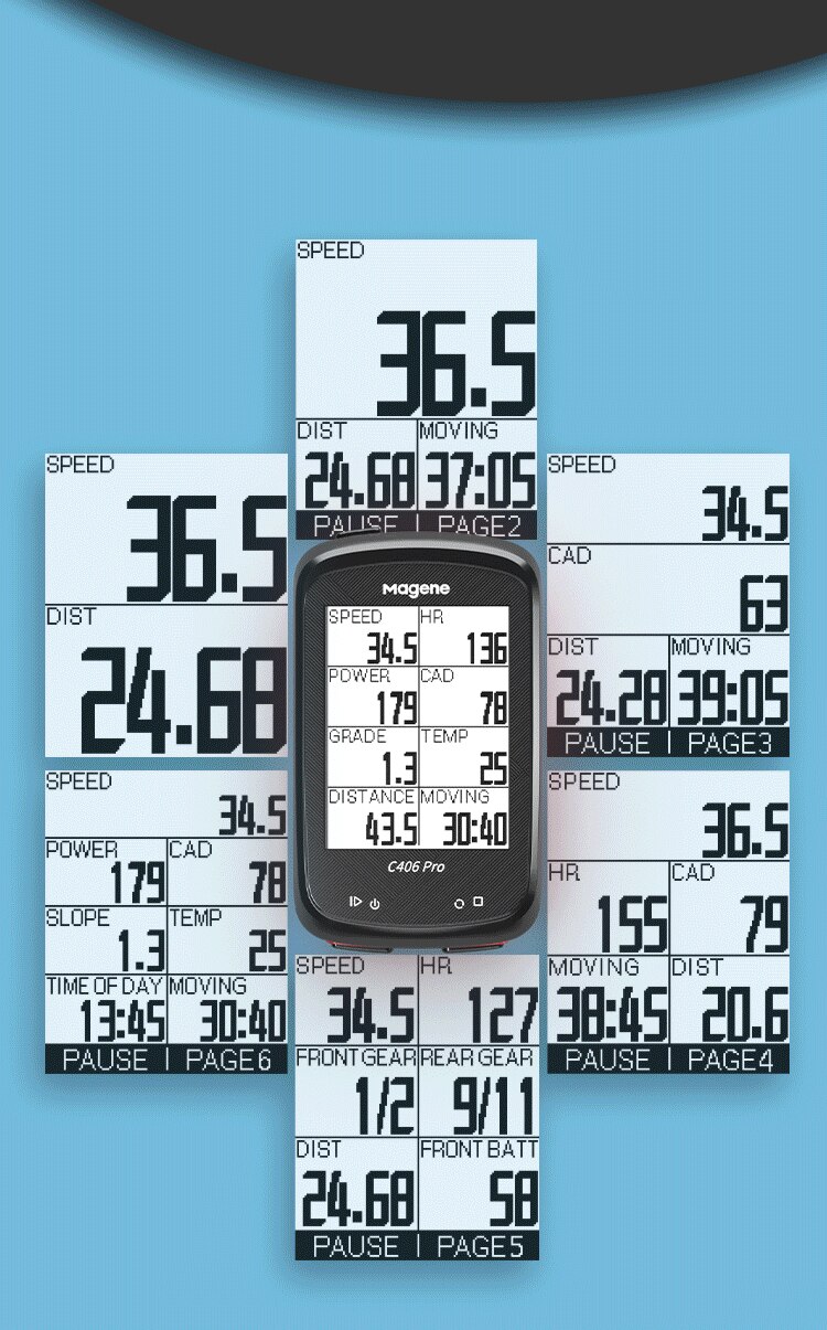 Đồng hồ GPS Magene C406 Pro dành cho xe đạp