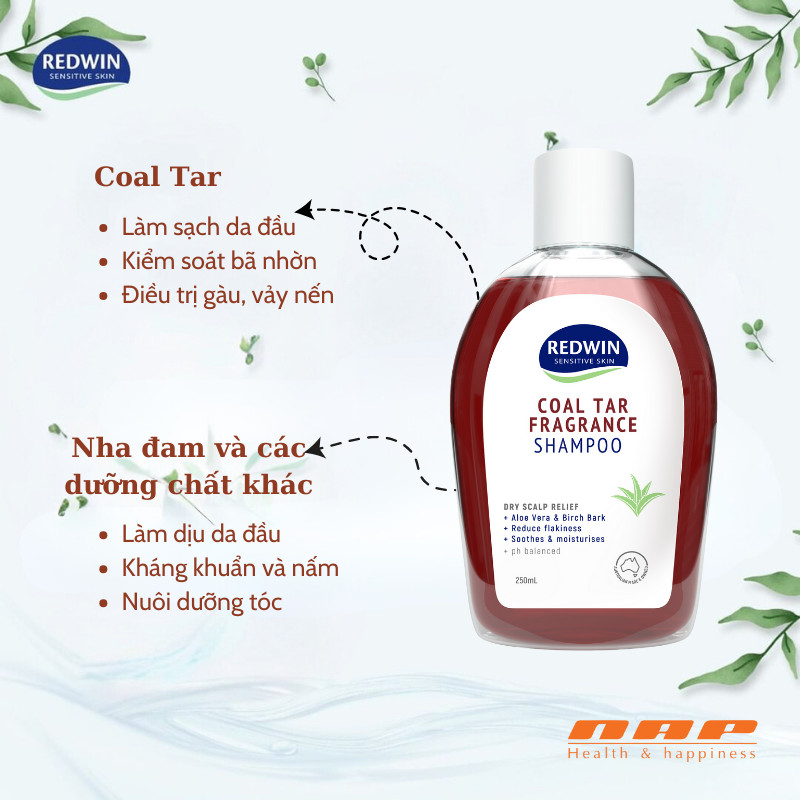 Dầu gội Redwin Coal Tar Fragrance Shampoo