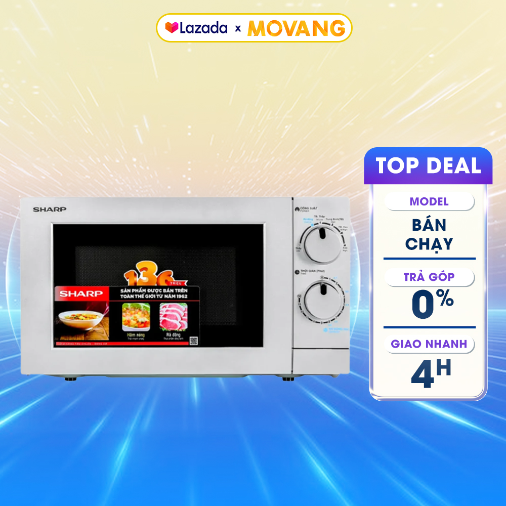 [GIAO TẠI HCM] - Lò vi sóng Sharp R-209VN-SK 20 lít