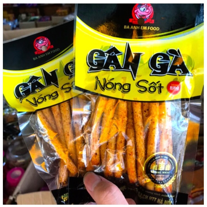 5 gói snack gân gà sốt nóng