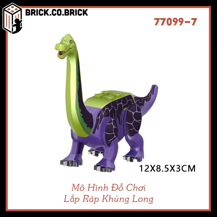 Đồ chơi lắp ráp khủng long mô hình dinosaur jurrasic world thế giới khủng long 77099-2